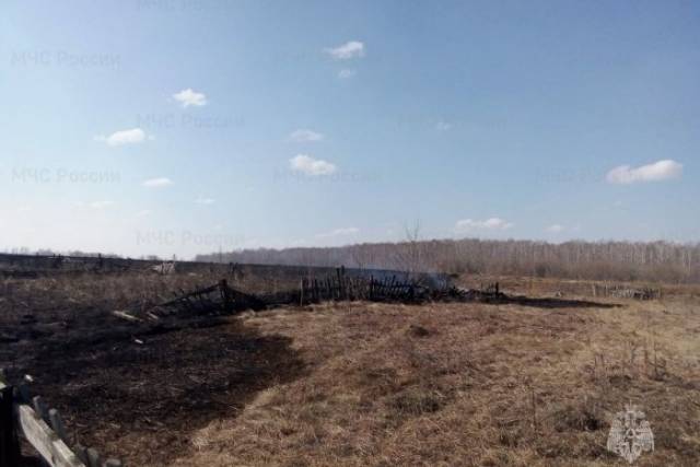 В Новосибирской области женщина развела костер и чуть не спалила все село