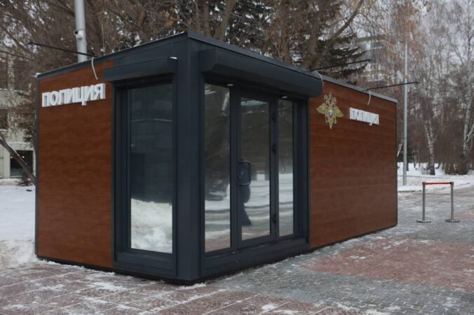 Стационарный пост полиции открыли в Нарымском сквере Новосибирска