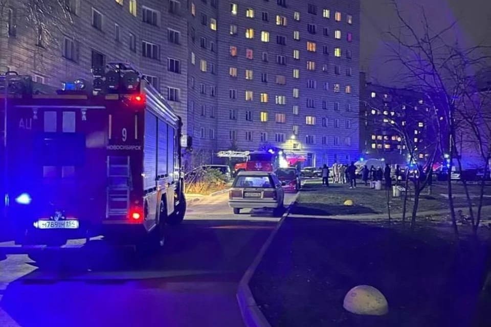 Эвакуировали через окно: в Новосибирске сотрудники МЧС спасли из пожара двоих детей