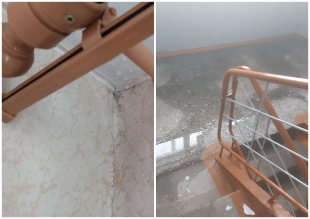 В Новосибирске подъезд жилого дома уже несколько дней окутан паром из-за коммунальной аварии