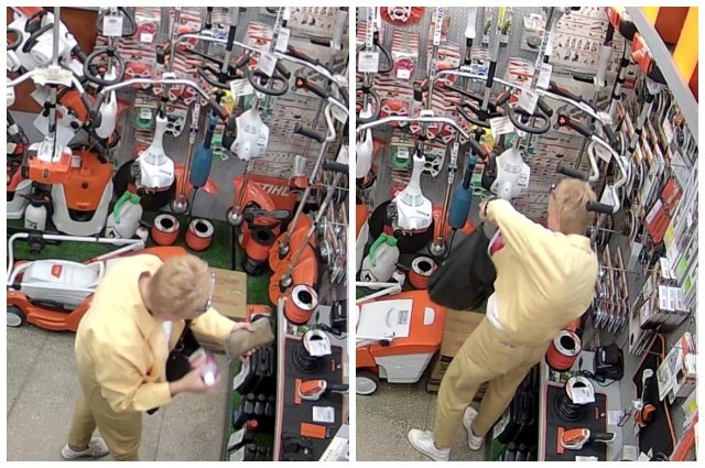 В Новосибирске блондинка обокрала ремонтный сервис во время заточки цепи