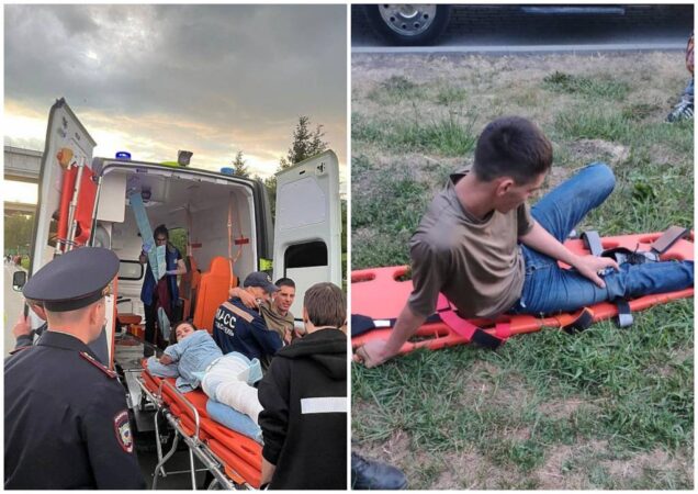 В Новосибирске во время празднования Дня города два человека получили переломы