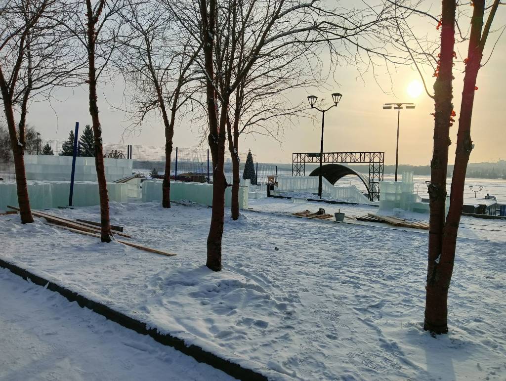 Ледовый городок-2023 на Михайловской набережной в Новосибирске откроется 30 декабря