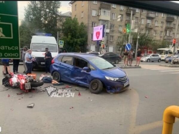 Полсотни аварий с мотоциклистами произошло в Новосибирске за полгода