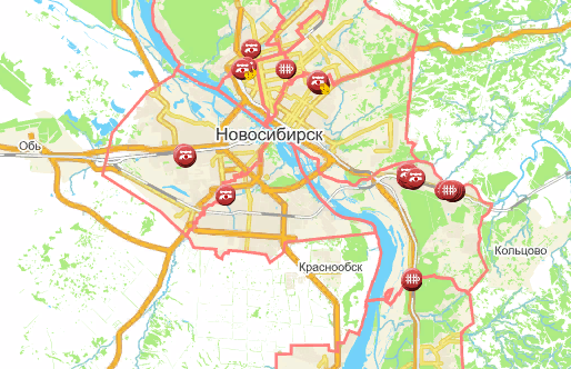 В Новосибирске на утро 27 декабря произошло почти 100 отключений тепла и горячей воды