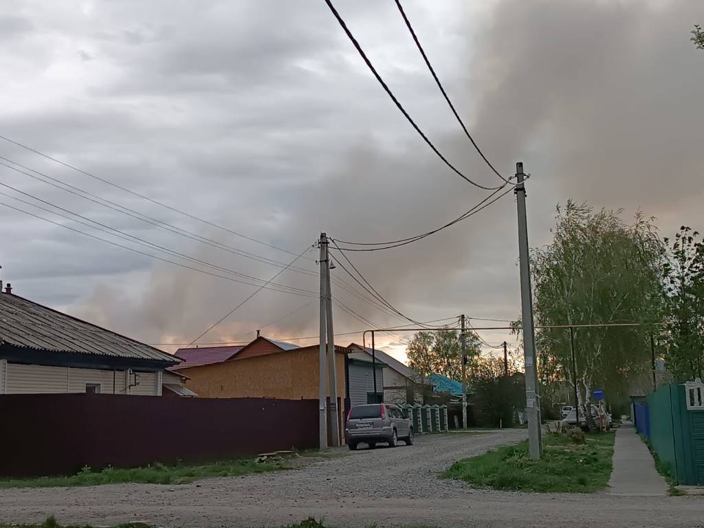 Специалисты Роспотребнадзора взяли пробы воздуха рядом с горящей свалкой