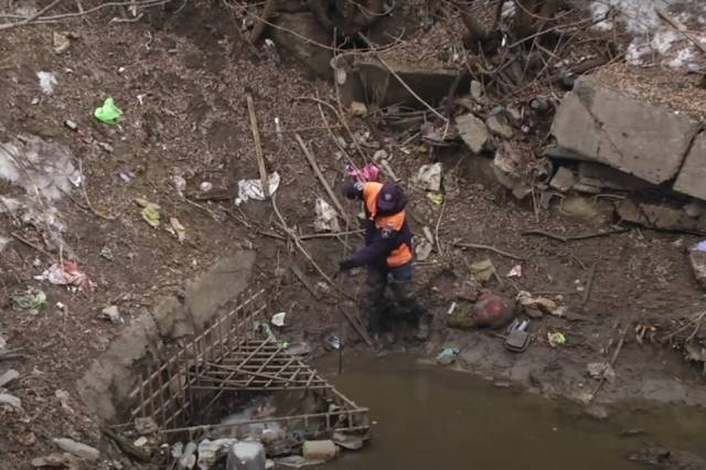 Холодильники и диваны вылавливают из малых рек в Новосибирске