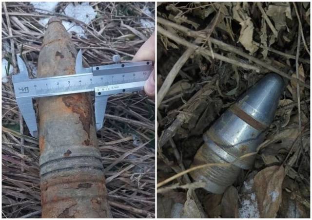 Под Новосибирском нашли артиллерийский снаряд времен войны
