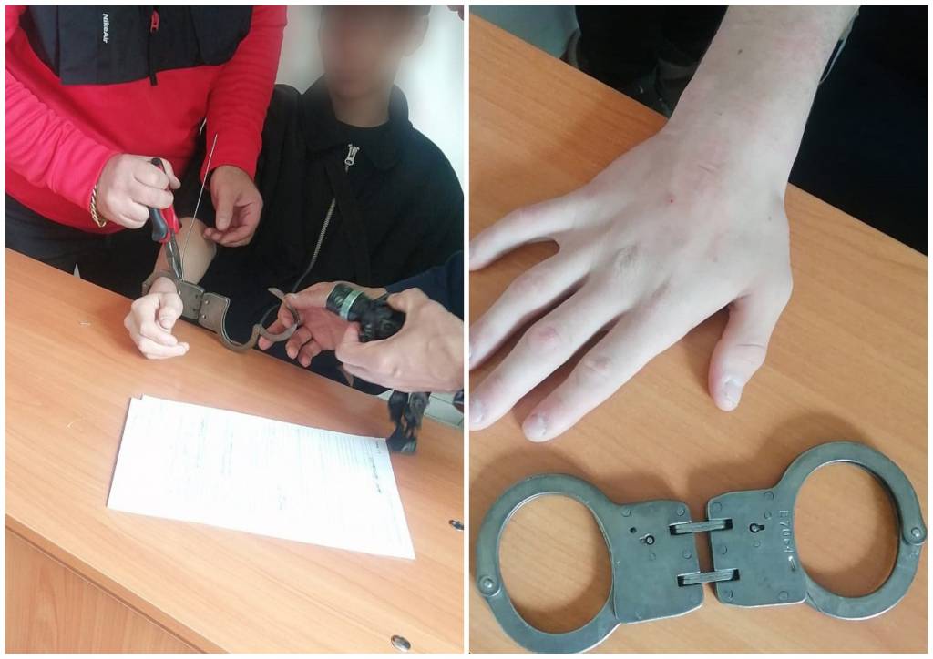 В Новосибирске спасатели помогли подростку снять наручники с руки