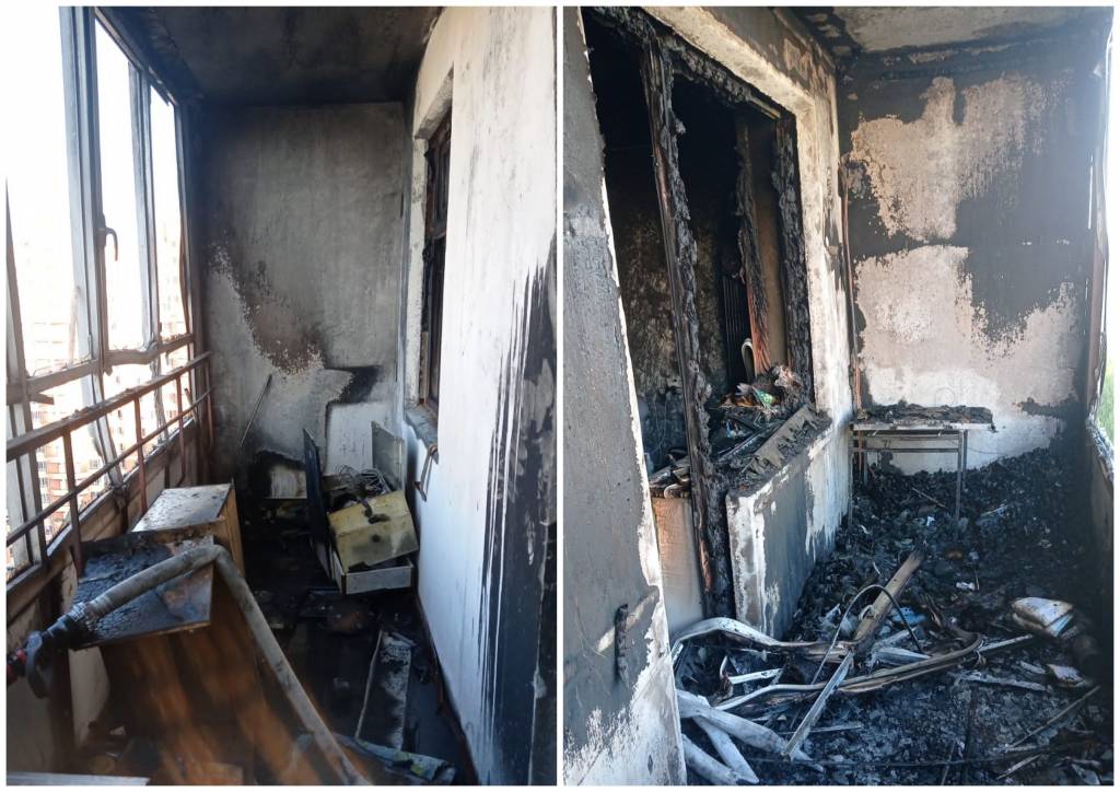 В Новосибирске загорелись три квартиры в 17-этажном доме