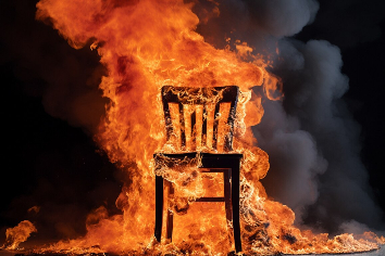 Мужчину с ожогами спасли из горящего дома под Новосибирском