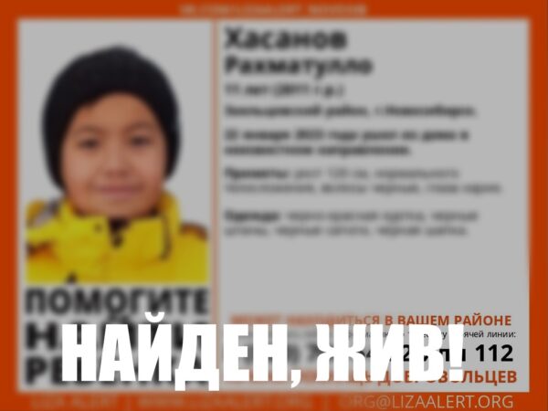 В Новосибирске волонтеры нашли 11-летнего мальчика