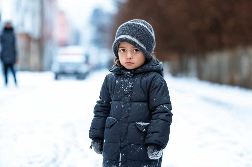В Новосибирске маленького ребенка бросили одного на улице