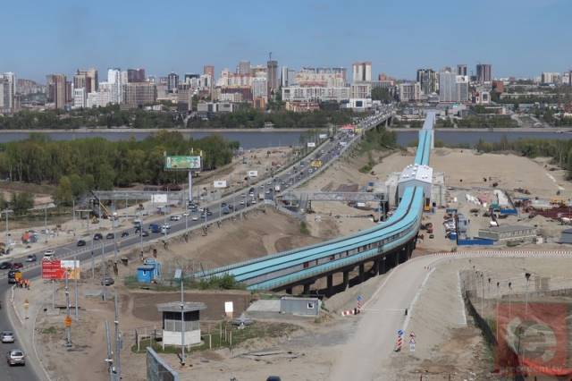 В Новосибирске арки и опоры Октябрьского моста будут окрашены в серый цвет
