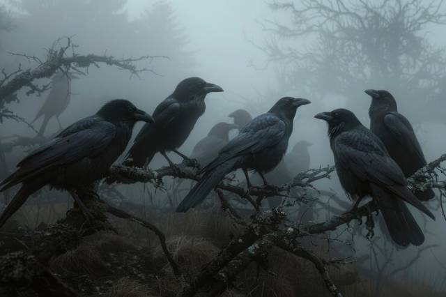 Стая чумазых ворон держит в страхе новосибирцев