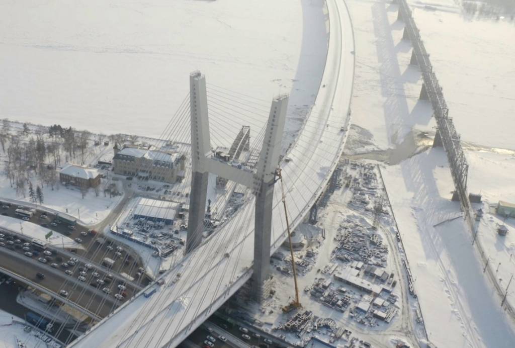 В Новосибирске группа «ВИС» увеличивает количество рабочих на стройке четвертого моста через Обь