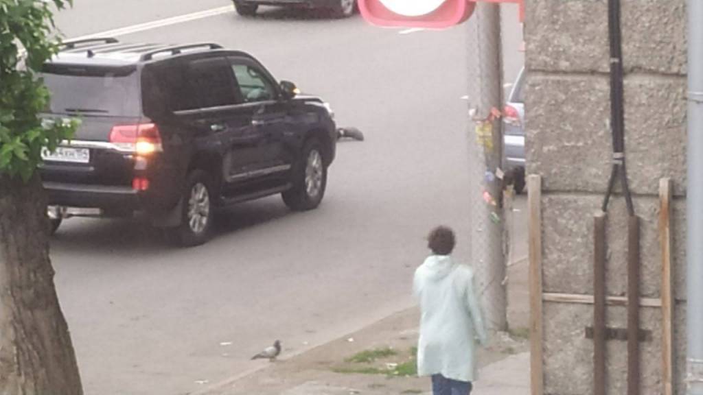 В Новосибирске на проспекте Дзержинского иномарка сбила пешехода