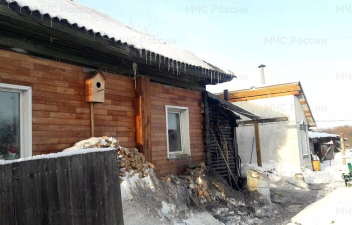 Под Новосибирском троих детей эвакуировали из горящего дома