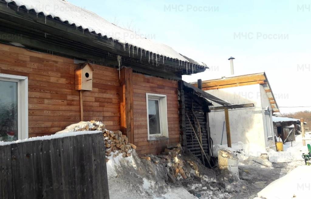 Под Новосибирском троих детей эвакуировали из горящего дома