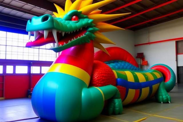 Администрация поселка под Новосибирском заказала надувного дракона на Новый год