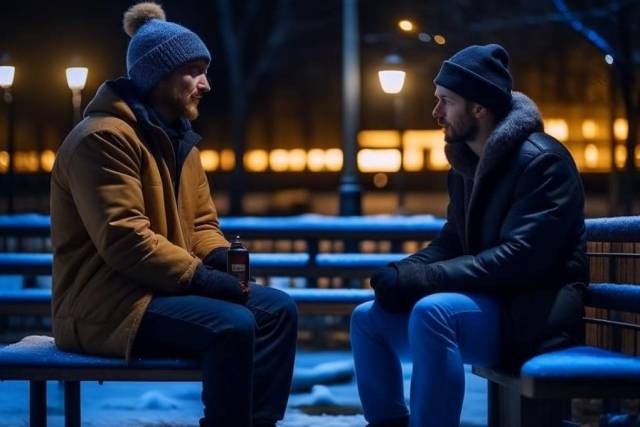 В Новосибирске бездомный пырнул ножом собутыльника