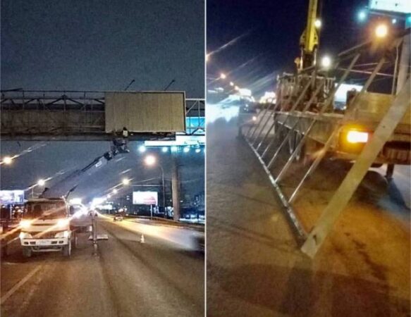 Прокуратура внесла мэру Новосибирска 2 представления из-за незаконных рекламных конструкций у дорог