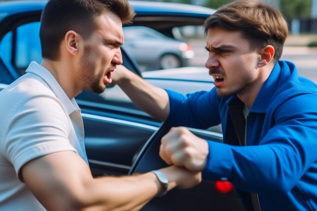 В Кольцово произошла драка между двумя водителями