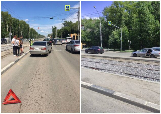 В Новосибирске 7-летняя девочка пострадала в ДТП с двумя иномарками