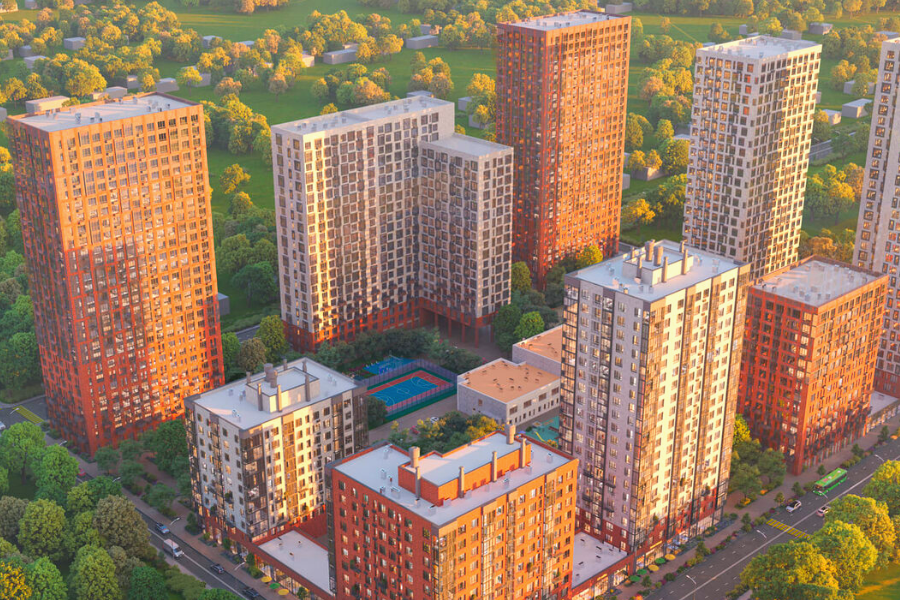 На Бронной в Новосибирске строится современный квартал «Сподвижники»