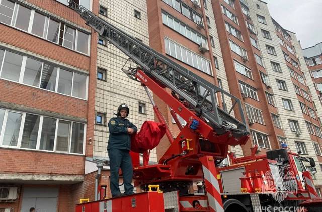 В Новосибирске пожарные передали родителям закрывшихся в квартире детей