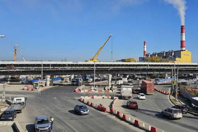 В Новосибирске открыли новый съезд левобережной развязки 4 моста