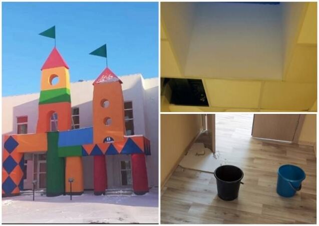 В Новосибирской области в новом детском саду в день открытия протекла крыша