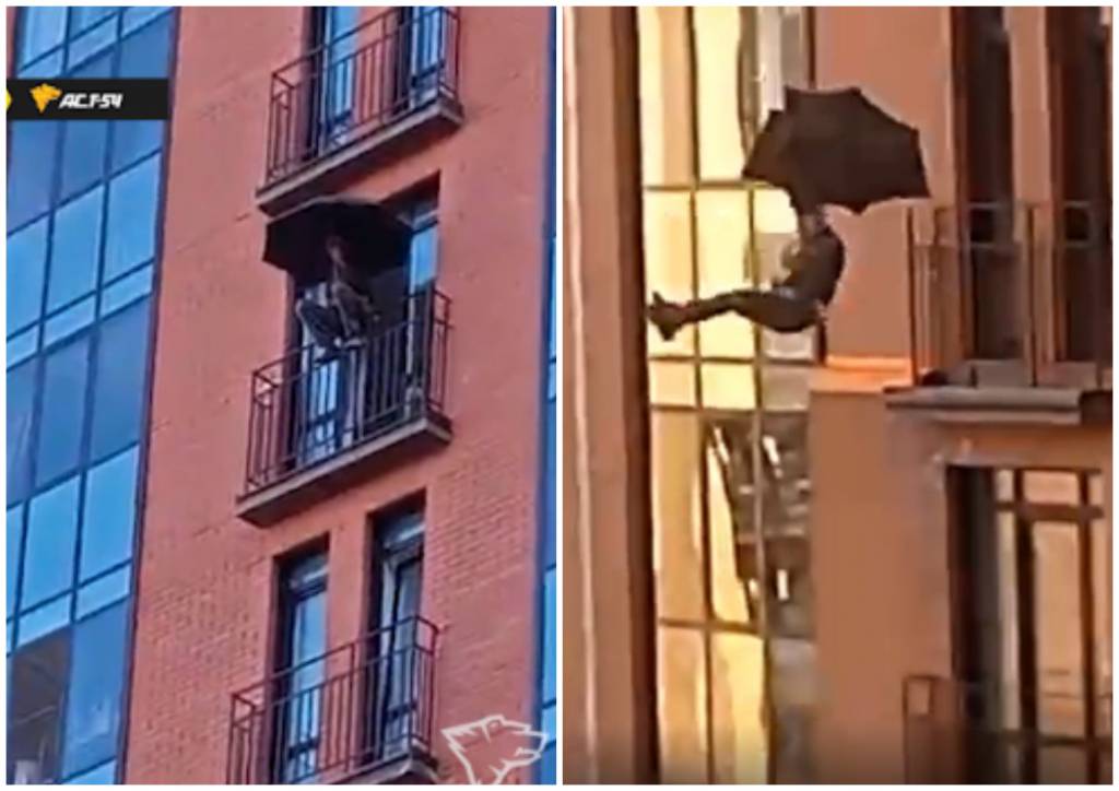 В Новосибирске падение мужчины с зонтом с 8 этажа рассмотрит Следственный комитет