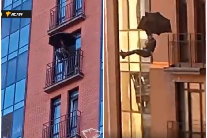 В СКР опровергли смерть мужчины с зонтиком в Новосибирске