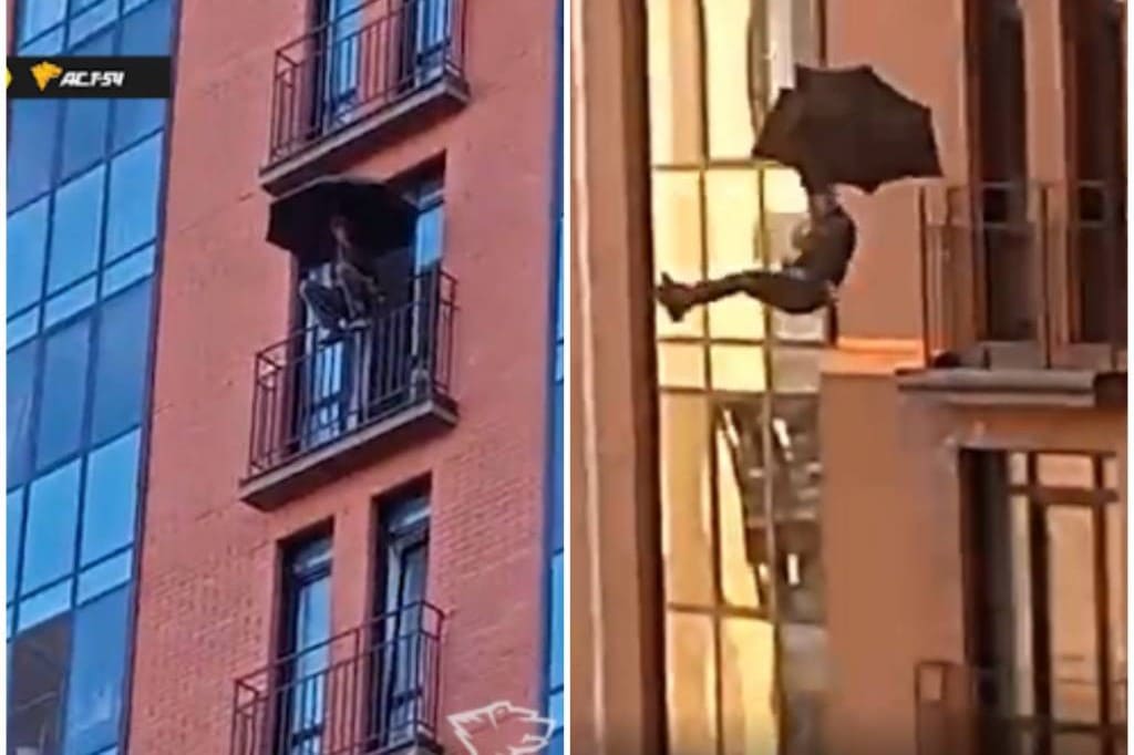 В СКР опровергли смерть мужчины с зонтиком в Новосибирске