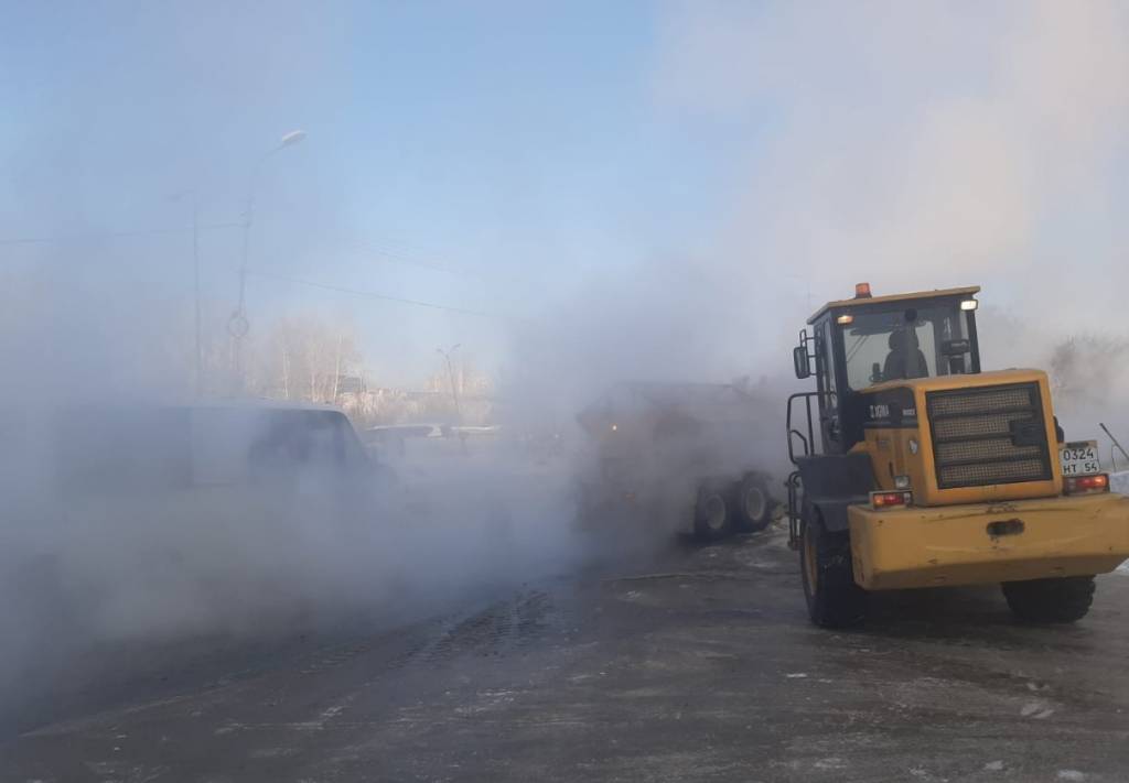 На левом берегу Новосибирска произошла очередная коммунальная авария