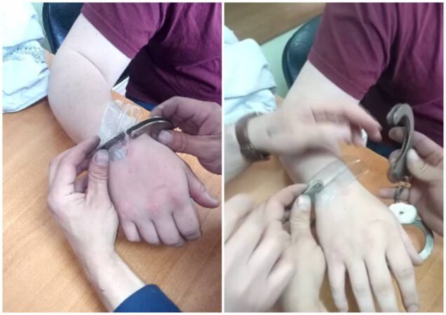 В Новосибирске спасатели освободили мужчину