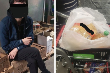 Новосибирский воришка отбивался от охраны канцелярским ножом