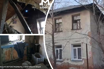Новосибирцы живут в разрушенной двухэтажке с дырявой крышей