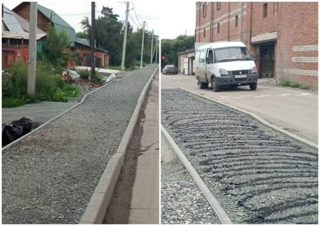 В Новосибирске жителям Олекминской предложили за свой счет делать выезды через новый тротуар