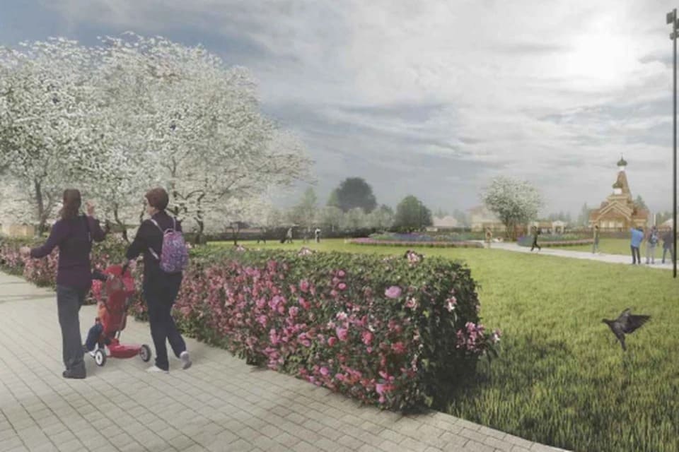 В Новосибирске возле храма Георгия Победоносца появится сквер за 8 миллионов рублей