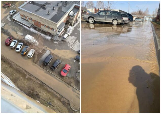 В Новосибирске водой и глиной со стройки затопило Лебедевский жилмассив
