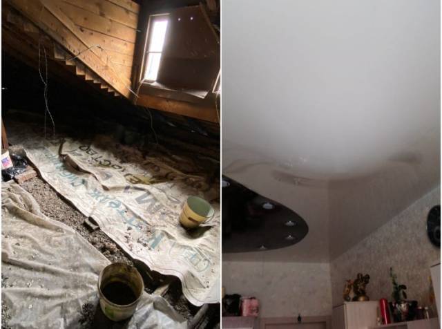 В Новосибирске жилой дом на Сухарной топит во время дождей через дырявую крышу