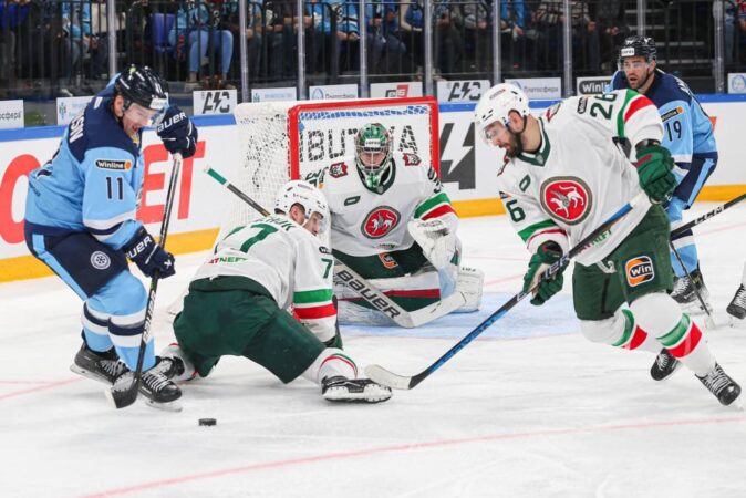 ХК «Сибирь» обыграл «Ак Барс» в Новосибирске