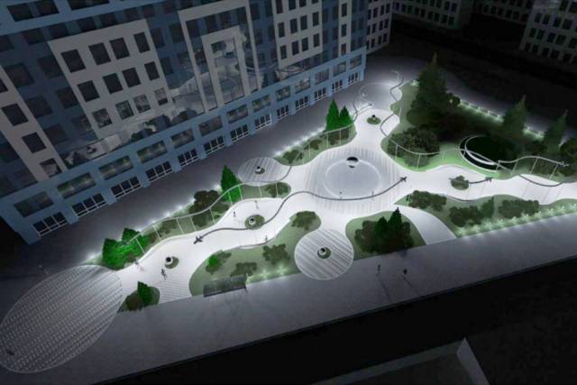 В Новосибирске показали проект благоустройства сквера «Крылья Сибири»