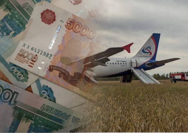 Пассажиры севшего в поле под Новосибирском самолета получат по 100 тысяч рублей «за испуг»