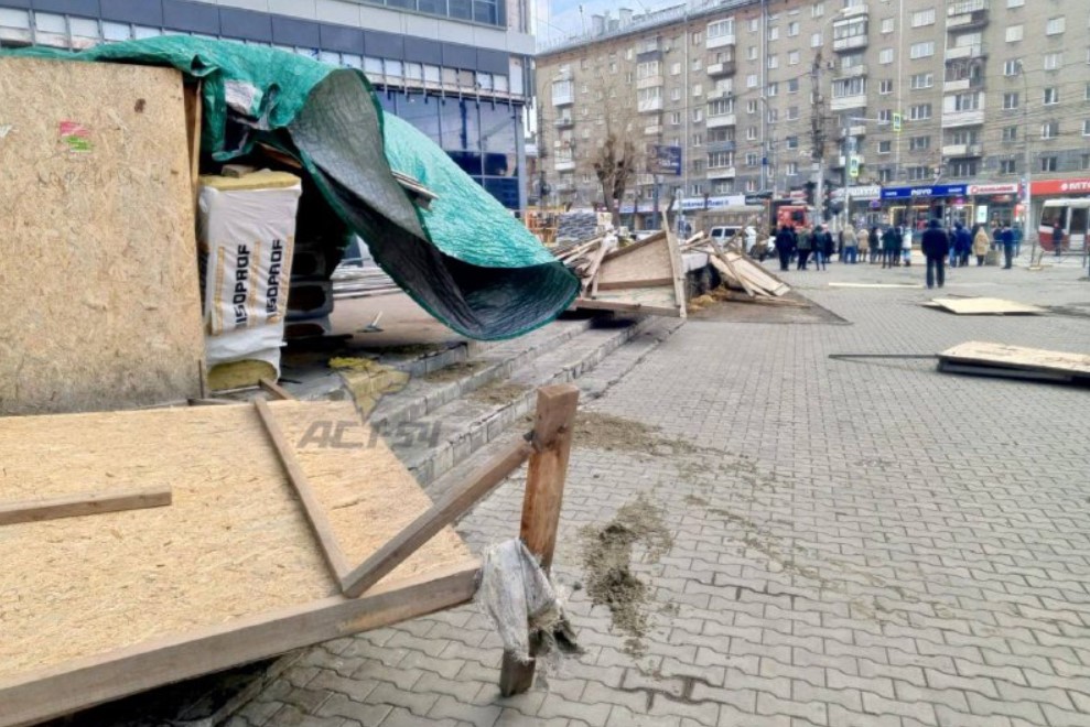 Упавшие деревья и сорванные крыши: власти Новосибирска устраняют последствия шторма