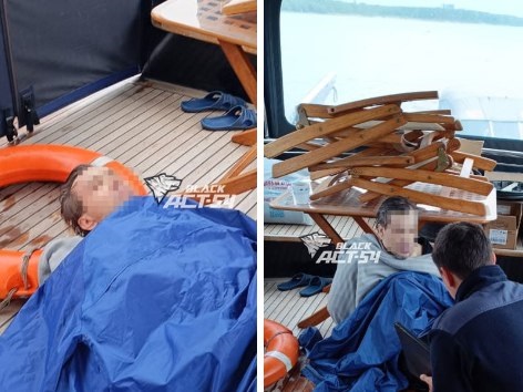 Путешественник на катере спас тонущего мужчину в Новосибирске