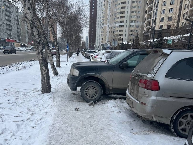 Новосибирцы составили ТОП самых неудачных вариантов парковки