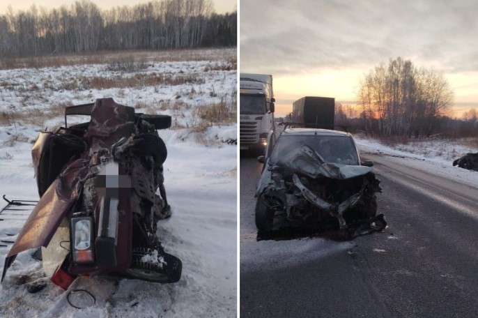 Водитель «Жигулей» погиб в лобовом столкновении под Новосибирском